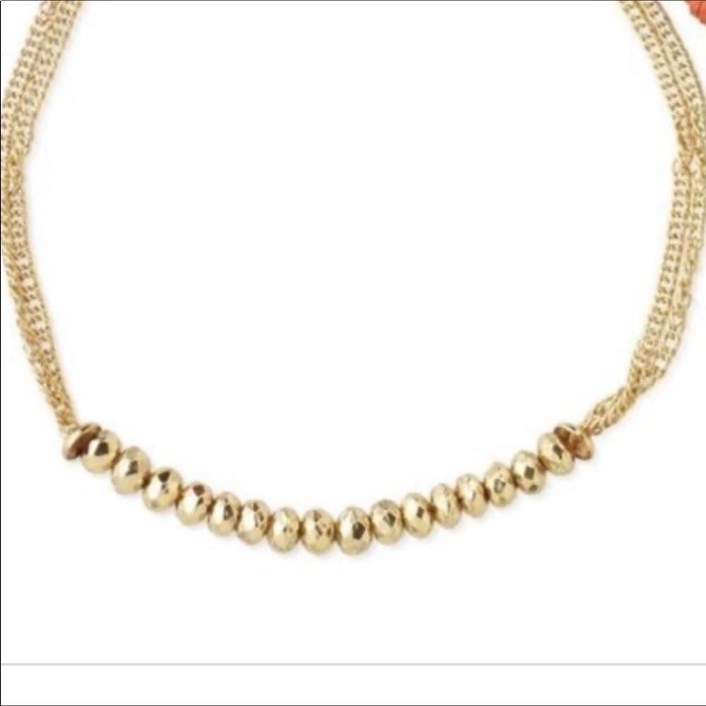 Stella & Dot Gold Beaded Necklace